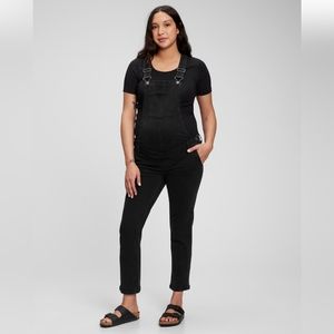 GAP Black Jean Maternity overalls.  Size Extra Large. Worn one time.